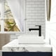 thumbnail image 3 of QinaQin Lavabo sobre encimera de cerámica blanca para baño, fácil de limpiar, sin salpicaduras, compatible con grifería universal, lavabo moderno tipo vessel para tocador, 3 of 7