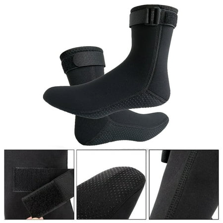 

1Pair 3mm Surfing Boots Socks Boots Water Shoes Non-slip Beach Boots Diving Suit Shoes Snorkeling Men and Women S(36-37)