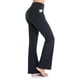 thumbnail image 1 of Leggings acampanados de cintura alta para mujer, pantalones acampanados, pantalones deportivos con bolsillo, 1 of 6
