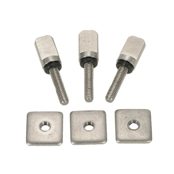 3 Surfboard Longboard Sliding Fin Screw & Fin Plate Replacement Kit For Stand Up Paddle Body Board