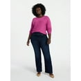 thumbnail image 2 of Terra & Sky Women's Plus Size Pull On High Rise Bootcut Jeggings, 31" Inseam, Sizes 0X-4X, 2 of 5