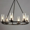 thumbnail image 5 of 25255CLBK Maxim Lighting Sentinel - 6 Light Chandelier-22.75 Inches Tall and 24 Inches Wide-Black Finish    -Traditional Installation, 5 of 5