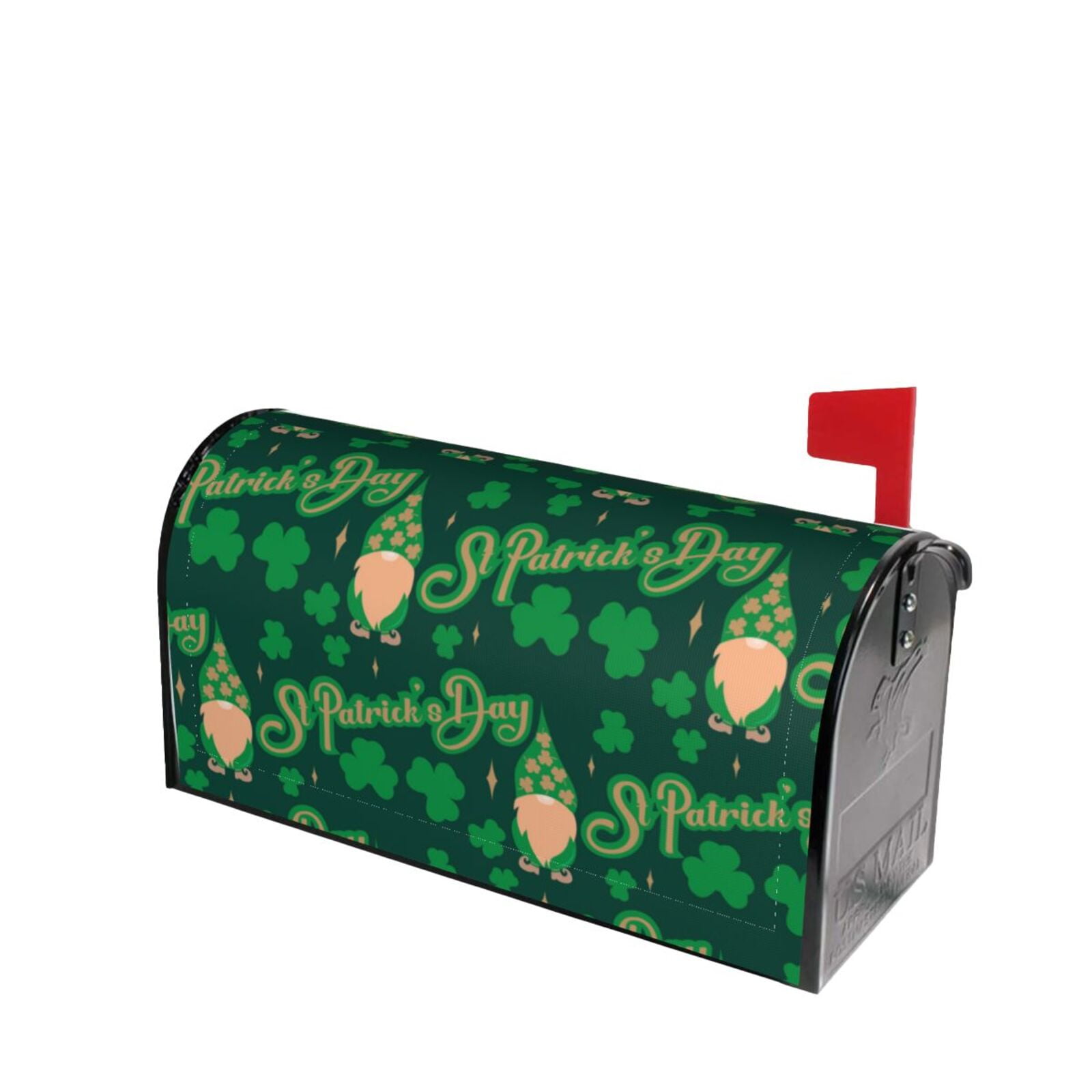 Xecao St Patrick's Day9 for Mailbox Cover with Magnetic Strips, Waterproof and Sunscreen, Adds a Decorative Touch to Your Garden Yard.