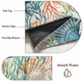 thumbnail image 6 of Coastal Beach Round Area Rug 8Ft Washable Large Circle Rugs for Living Room Dorm, Nautical Summer Coral Starfish Shell Non-Slip Carpet Floor Mats Indoor Outdoor Carpet Runner Aesthetic Home Decor, 6 of 8