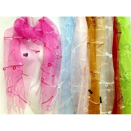 Burberry Silk Scarf - DDI 1226266 Silk Scarf Dress Scarves Solid Colors with lines of circles Case of 36