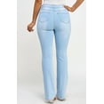 thumbnail image 5 of Women'S Soft Slim Micro-Flare Jeans, Five Buttons Design, Lifting The Buttocks And Tightening The Body, With Elastic Washed Micro-Flare Jeans, 5 of 8