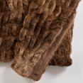 thumbnail image 2 of Great Bay Home Brown Faux Fur Reversible Throw Blanket for Couch or Chair, 50" x 60", 2 of 6