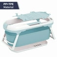 thumbnail image 5 of ijuicy Portable Bathtub, Foldable Thermal Bathtub for Adult, PP and TPE Collapsible Tub - Blue, 5 of 7