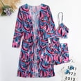 thumbnail image 1 of WILLBEST Trajes de Baño Para Mujer, Conjunto de Tankini Para Mujer, Traje de Baño Para Playa, Top de Bikini Con Braguita A Juego y Pareo Transparente Para Fiesta En La Piscina, 1 of 3