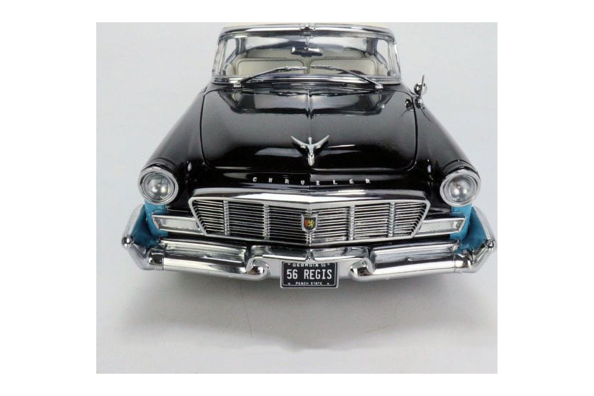 1956 Chrysler New Yorker St. Regis, Stardust Blue and Raven Black - Acme  A1809007 - 1/18 scale Diecast Model Toy Car