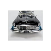 1956 شارع كرايسلر نيويوركر. Regis و Stardust Blue و Raven Black - Acme A1809007 - 1 / 18 scale Diecast Model Toy Car