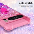 thumbnail image 4 of for Google Pixel 8 Pro Clear Case for Girls Women, Liquid Glitter Sparkle Bling Cute Case with Kickstand Gradient Quicksand Cover for Google Pixel 8 Pro JB Pink Mauve, 4 of 14