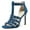 Blue, variant on YDN Women Studded Open Toe Gladiator Sandals T-Strap Stiletto High Heel Zipper Sandals Prom Dress Daily Shoes Size 7 Purple
