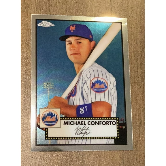 Michael Conforto New York Mets MLB 2021 Topps Chrome Platinum Anniversary 155