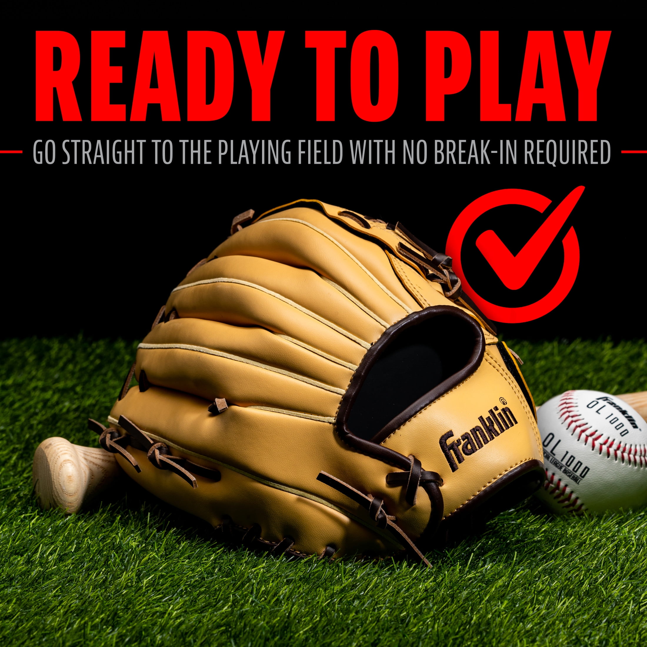 Franklin Sports Field Master Adult 12 in Baseball All-Purpose Glove (Right Hand Throw) Each