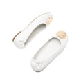 thumbnail image 5 of BURUDANI Women's Slip-On Ballet Flats with Gold Medallion Accent, 5 of 7