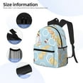 thumbnail image 4 of Goofa Cute Gnome Bee Collects Honey Print Casual Backpack for Women Men,Waterproof High School Bookbag,Lightweight Travel Daypack,Classic College Backpack,Laptob Backpack, 4 of 6