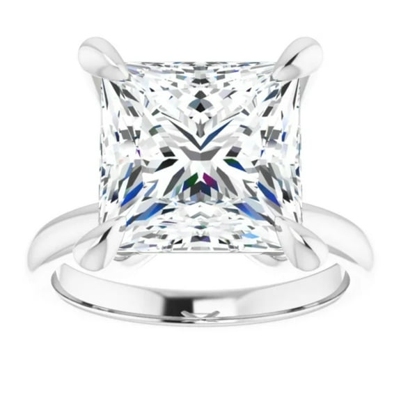 2 Carat Lab Grown Diamond Engagement Ring Princess Solitaire 14k Gold