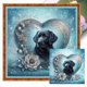 thumbnail image 1 of Hilo Algodón Ecológico Bordado Punto Cruz Labrador Impreso 11CT 45x45cm, 1 of 9