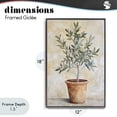 thumbnail image 4 of Stupell Industries Traditional House Plant in Terracotta Black Framed Giclee Art, 12 x 18, by Petals Prints Design, 4 of 8
