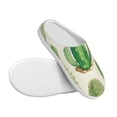 thumbnail image 3 of KLL Cactus And Succulent Pattern Adult Unisex Cozy Slippers,Fuzzy Slip-on Slippers TPR Sole Slippers Comfort Plush Home Footwear for Indoor & Outdoor-39/40, 3 of 7
