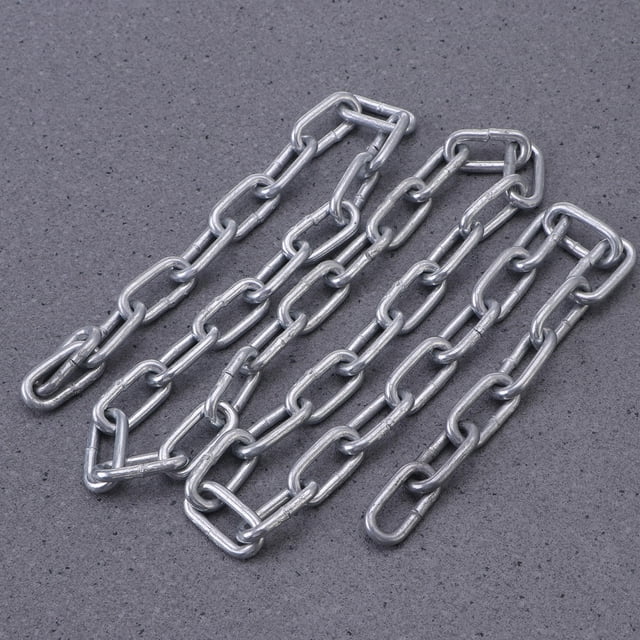 unbranded Cadena De Metal Plateada Para Colgar Lámparas Y Seguridad En Puertas Uso Manual