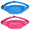 lake blue+pink, variant on STCYLZFU Sport Waist Bag Waterproof Crossbody Chest Pack for Hiking Travel Cycling Phone Wallet Compact Hands Free Convenient
