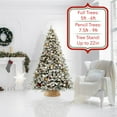 thumbnail image 2 of 24-Inch Water Hyacinth Christmas Tree Collar, Woven Tree Base Cover with Cord Cut Out, Natural, 2 of 7