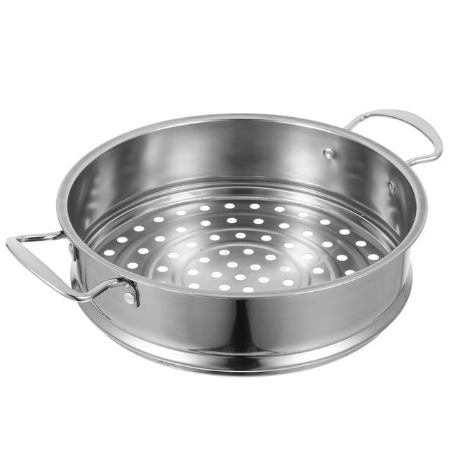 FONDOTIN Metal Steamer Basket Vegetable Steamer Circular Steaming Healthy Meals 1Pack