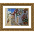 thumbnail image 1 of Obuchovsky, Yury 18x15 Gold Ornate Wood Framed with Double Matting Museum Art Print Titled - Island Mikonos, 1 of 4
