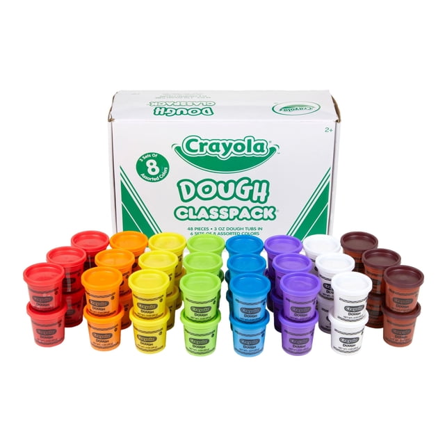 Dough Crayola Classpack, 48 x 85 ml, 8 colores surtidos, más de 3 años
