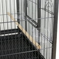 thumbnail image 5 of HomGarden 53.3 in Large Wrought Iron Bird Cage W/Perches for Cockatiels Parrot Parakeet Black, 5 of 10