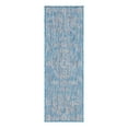 thumbnail image 3 of Unique Loom Outdoor Traditional Collection Area Rug - Timeworn (2' x 6' 1" Runner Light Aqua/Gray), 3 of 7