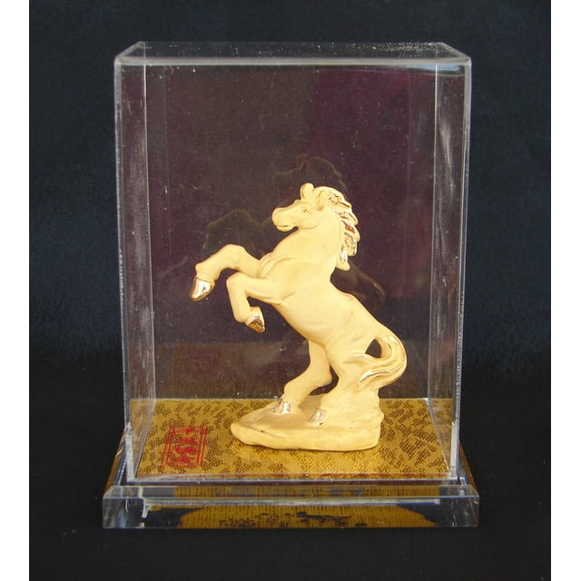Feng Shui Import LLC Cheval Volant en Velours Shakin avec Étui et Boîte Cadeau