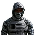 thumbnail image 5 of ZVNAΖH Men's UPF 50+ Sun Protection Hoodie Shirt, Long Sleeve with Built-in Face Cover & Thumb Holes, Quick Dry Activewear, S-3XL, 5 of 5