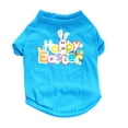 thumbnail image 2 of Easter Dog Clothing Cotton Vest Puppy Costume for Small Dog,Dog Easter Outfit,Easter Dog Shirt,Sky Blue,M, 2 of 9