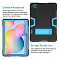 thumbnail image 3 of Dteck for Samsung Galaxy Tab S6 Lite Case 10.4 Inch 2022/2020 with Built-in Kickstand for Kids, Heavy Duty Hybrid Shockproof Case for Galaxy Tab S6 lite (SM-P610/P613/P615/P619),Black + Blue, 3 of 7