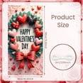 thumbnail image 2 of Colorful Hearts Valentine's Day Banner Red Bow Love Display Plaid Pattern Snowflake Design Heart Backdrop for Valentine's Day Party Romantic Dinner Photo Shoot, 2 of 9