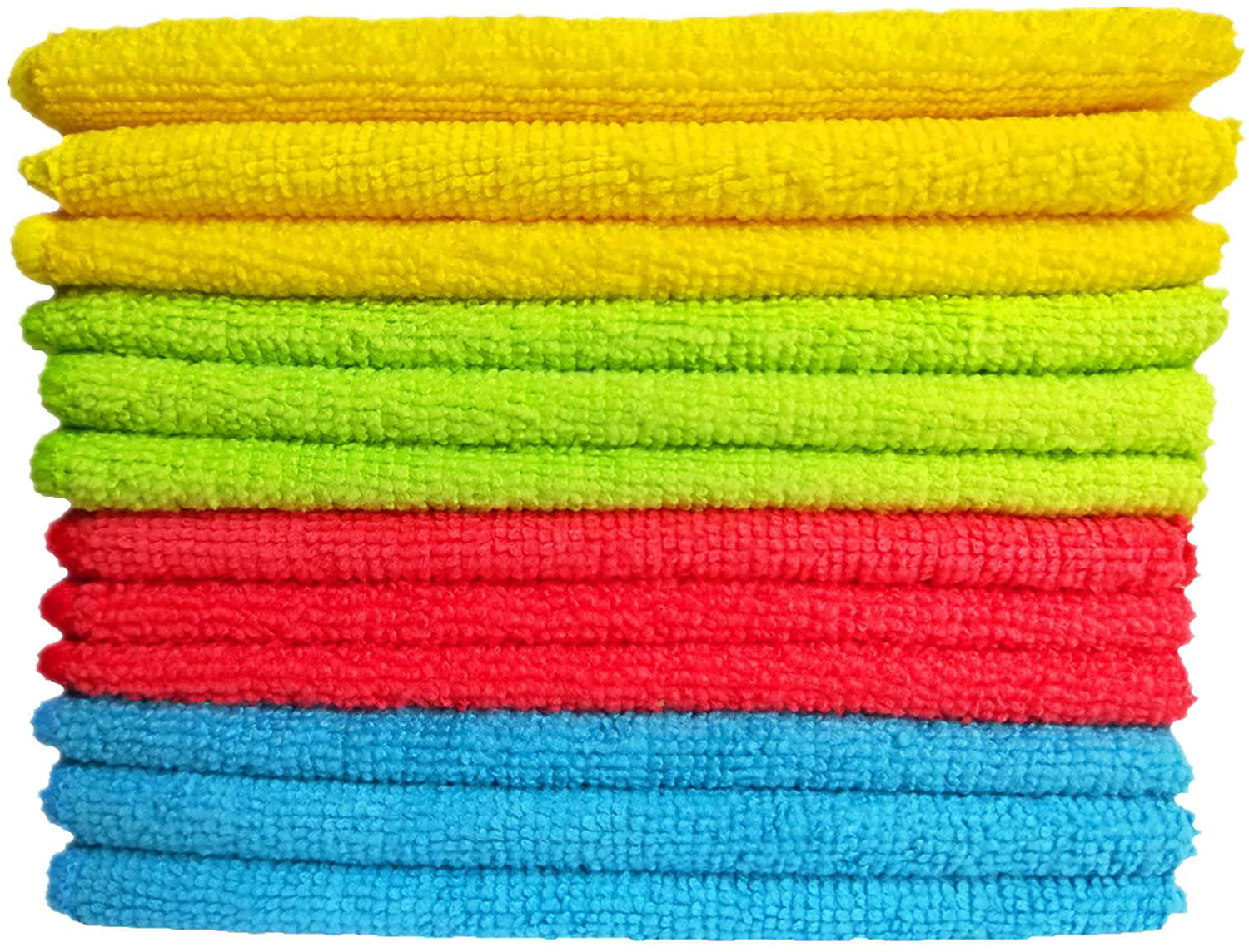 Details about   Kitchen Dish Cloths 12 Pack Bulk DishCloths Cotton Scrubbing Wash Rags 12x12 