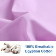 thumbnail image 4 of PiccoCasa Set of 2 Cotton Pillowcases with Zipper Closure Light Purple Standard(20"x26"), 4 of 8