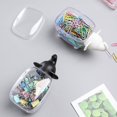 thumbnail image 3 of 1 pieza de dispensador de Qtip acrílico, caja de almacenamiento de contenedores de baño, bote de hisopo de algodón Q-tip, accesorios de maquillaje, regalo de cumpleaños para niña de dormitorio (n, 3 of 4