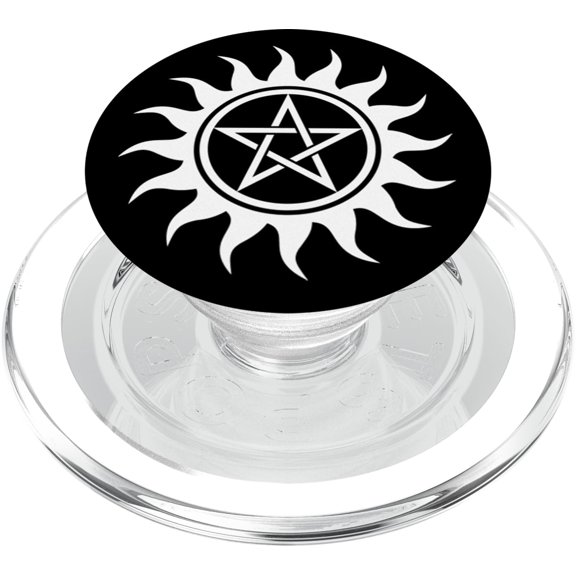 Símbolo de pentagrama antiposesión PopSockets PopGrip