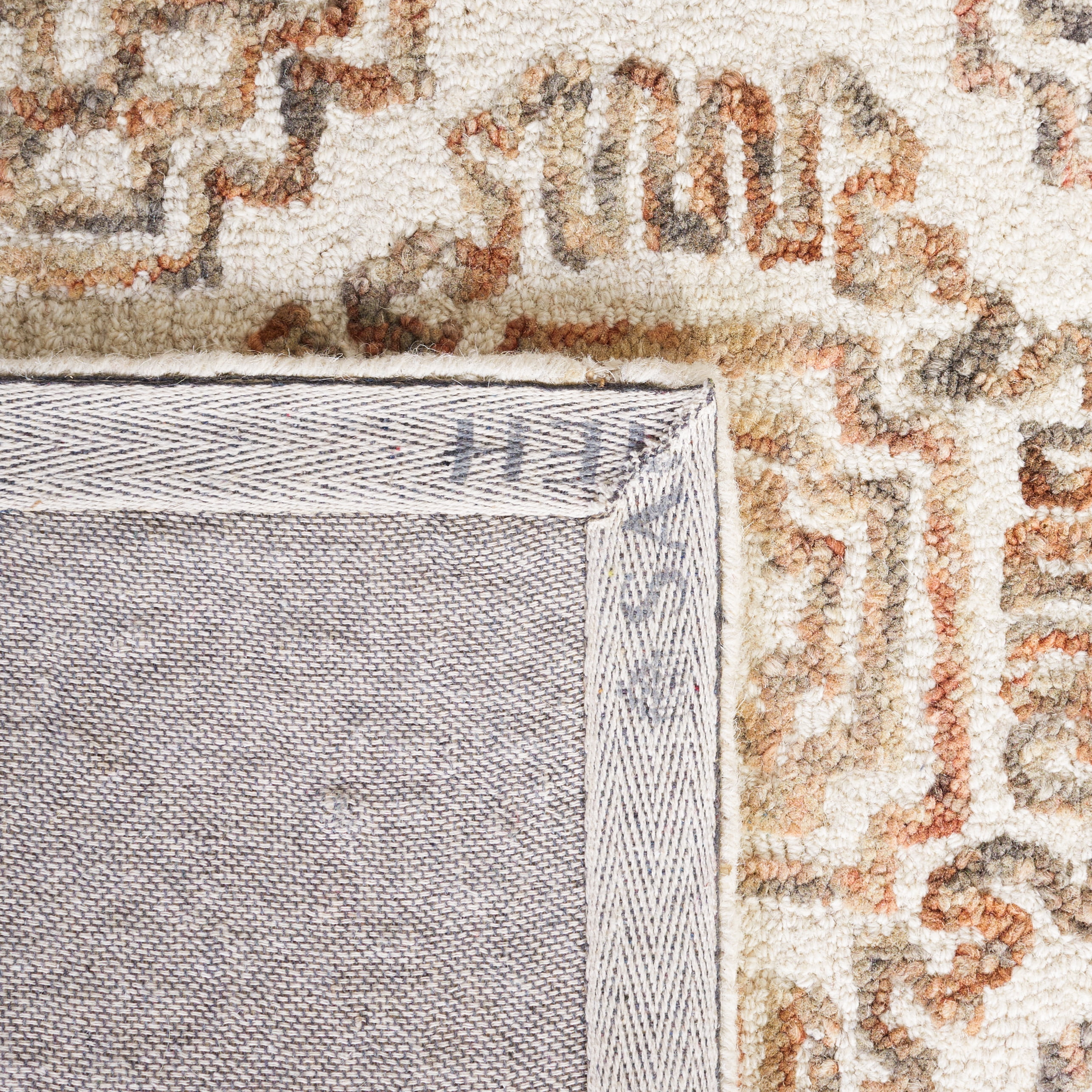 SAFAVIEH Aspen Divna Geometric Area Rug, Ivory/Sage, 5' x 5' Round