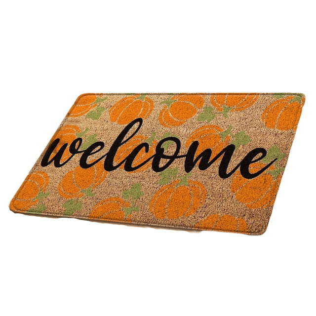 Yuarrent Alfombras con letras de dibujos animados, alfombra protectora para sala de estar de Halloween, no tóxica, lavable, decoración de casa, Kits de decoración para fiestas No.18 Yuarrent HA045781-18