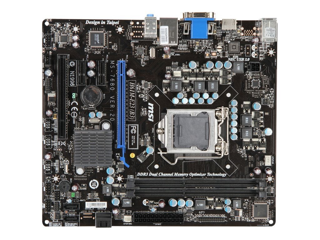 MSI H61ME23 B3 motherboard micro ATX LGA1155 Socket H61