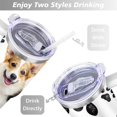 thumbnail image 5 of 40oz Dog Mom Tumbler - Leakproof Travel Coffee Mug with Handle - Cute Puppy Gift for Women Who Love Dogs - Double Wall Stainless, 5 of 7