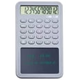 thumbnail image 1 of MGFED Basic Calculator Notepad with LCD Writing Tablet 12 Digit Display Grey, 1 of 7