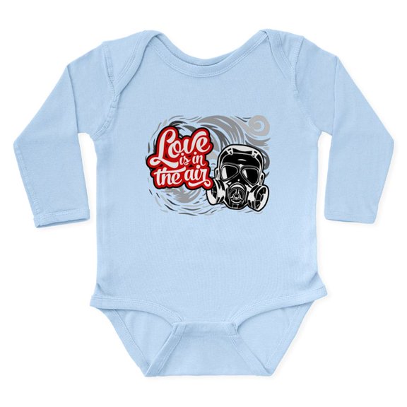 CafePress - Love Is In The Air Long Sleeve Infant Bodysuit - Long Sleeve Cotton Baby Bodysuit