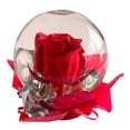 thumbnail image 1 of Esfera de cristal con rosa varios colores 1 pieza, 1 of 4