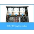 thumbnail image 4 of Rosewill 2U Server Chassis Rackmount Case | 4 3.5" HDD Bays | Micro-ATX Compatible |3 x 80mm PWM Fans | 2x USB 3.0 | Silver/Black - RSV-Z2600U, 4 of 9
